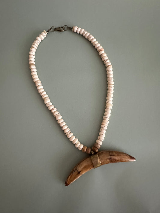 Bull River Tusk Necklace