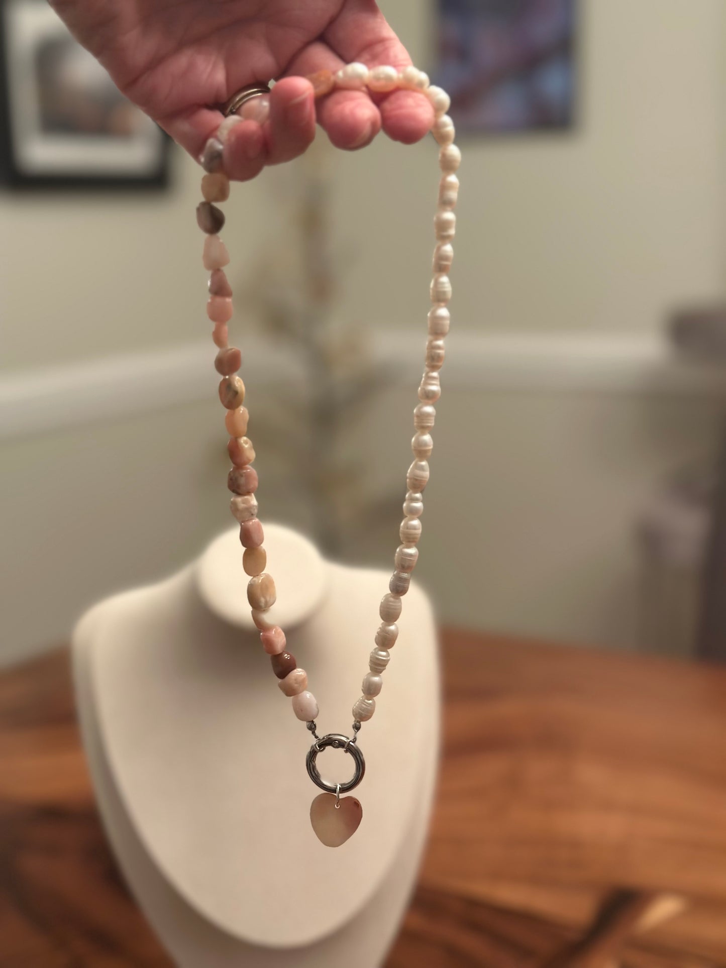 Heart of the Isle Pearl & Stone Beaded Necklace