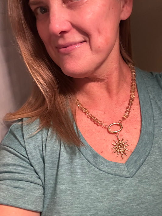 Sol Drift Beaded Necklace