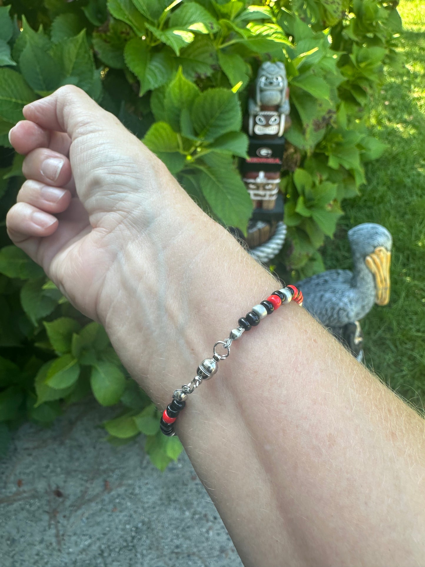 Silver Britches Beaded Bracelet