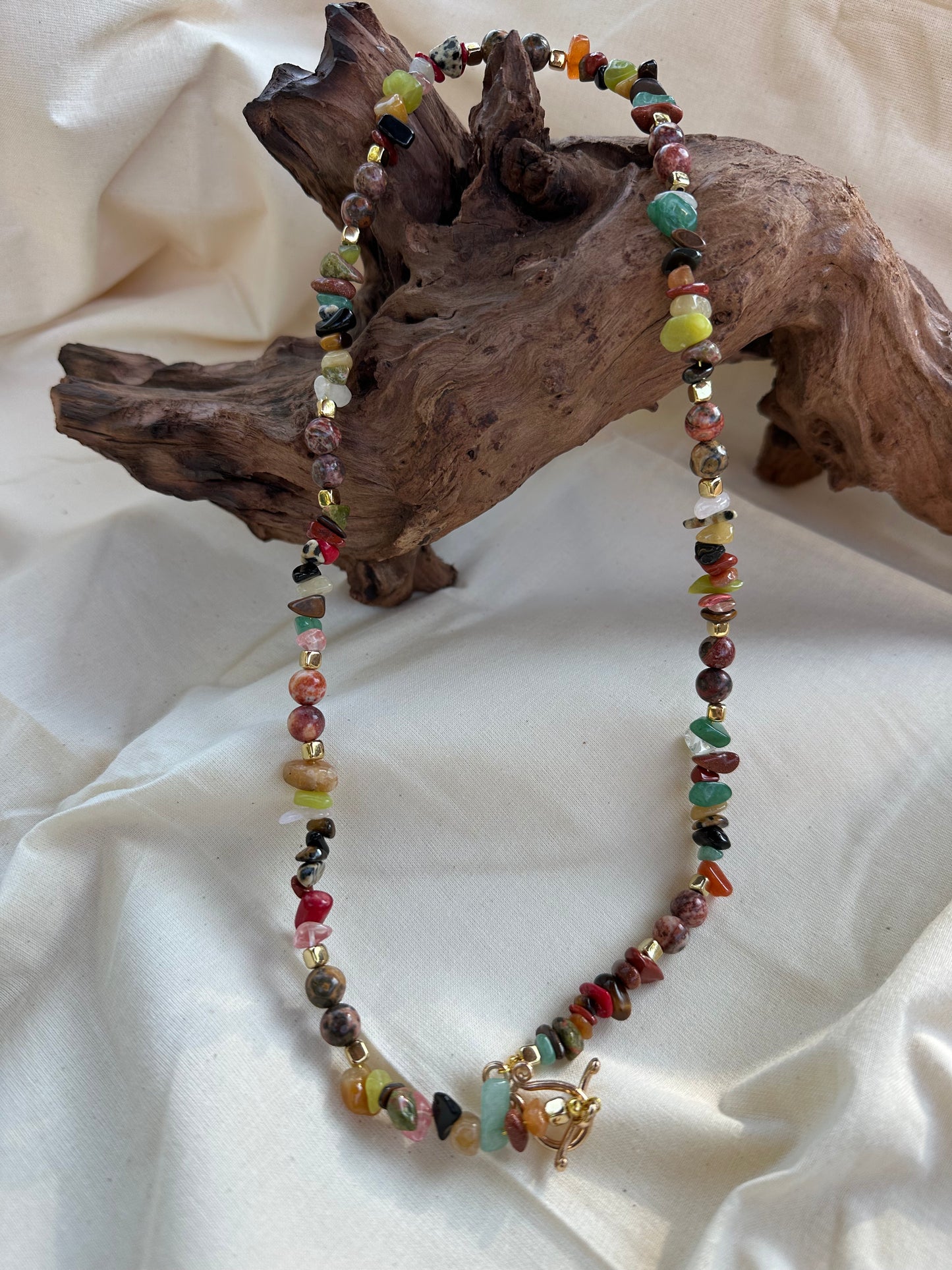 Pebble Beach Beaded Necklace