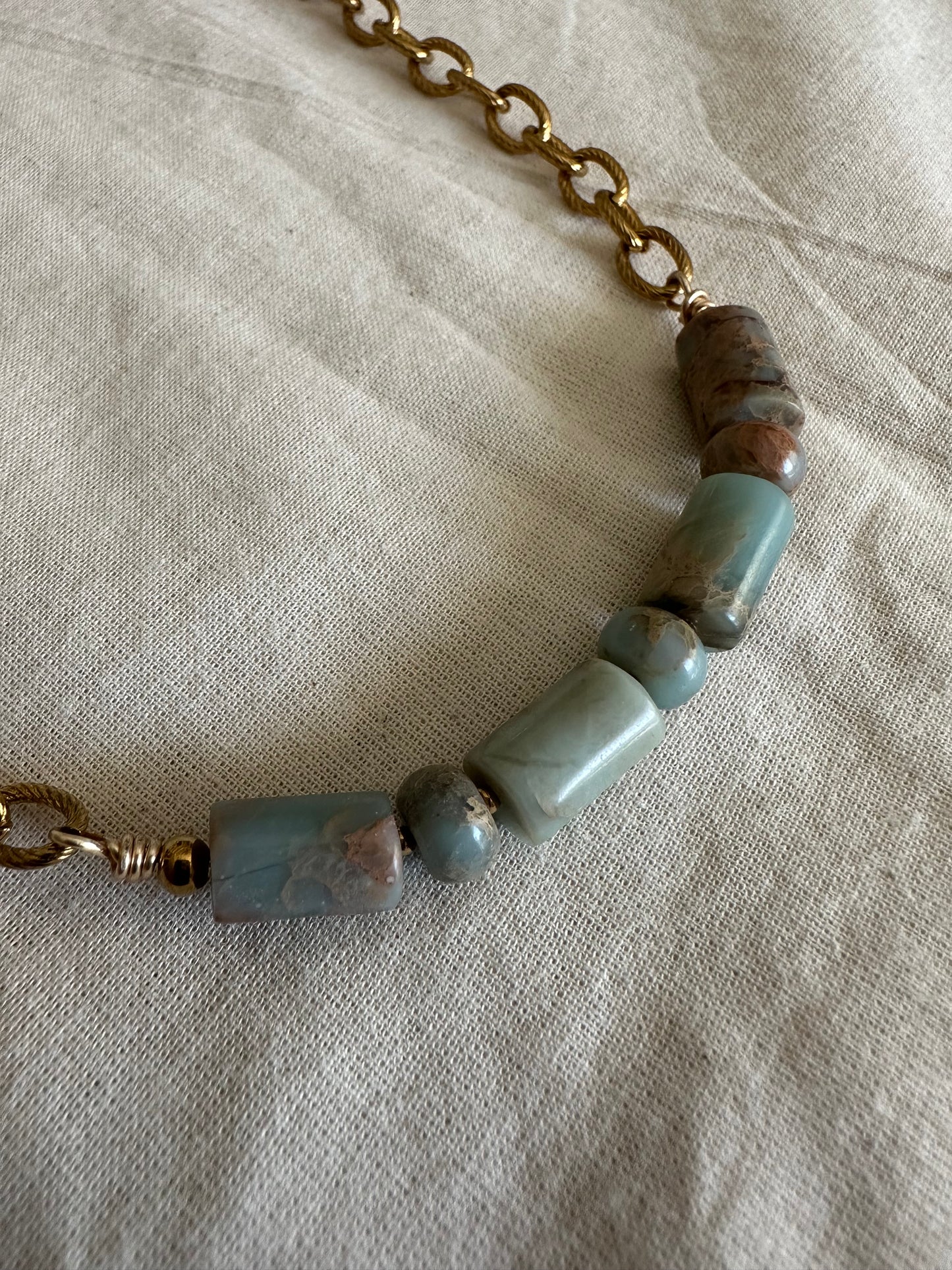 Aqua Terra Isle Bar Necklace