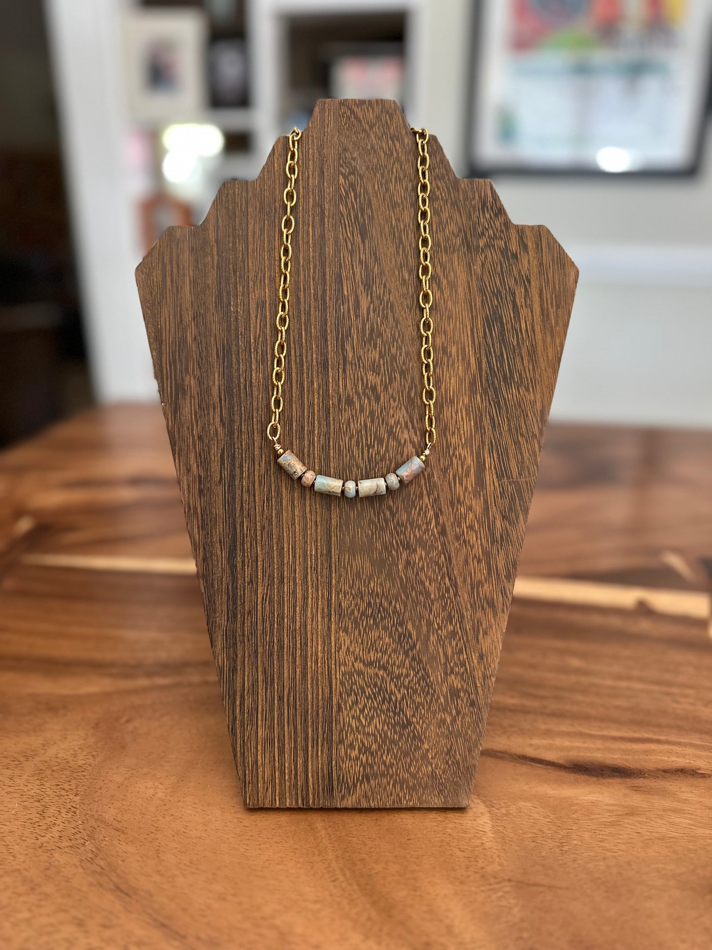 Aqua Terra Isle Bar Necklace