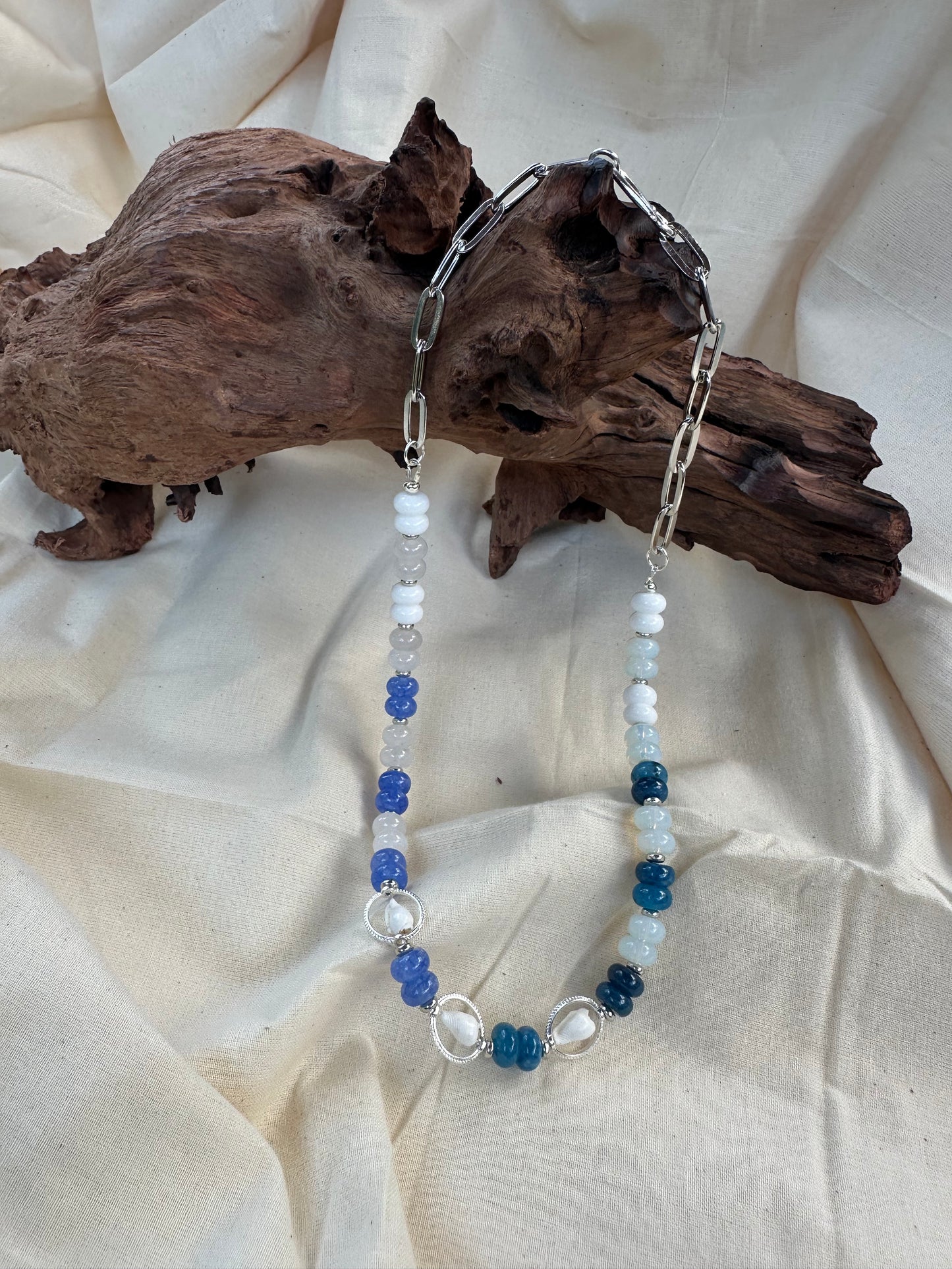 Stonewashed Beach Coastal Necklace