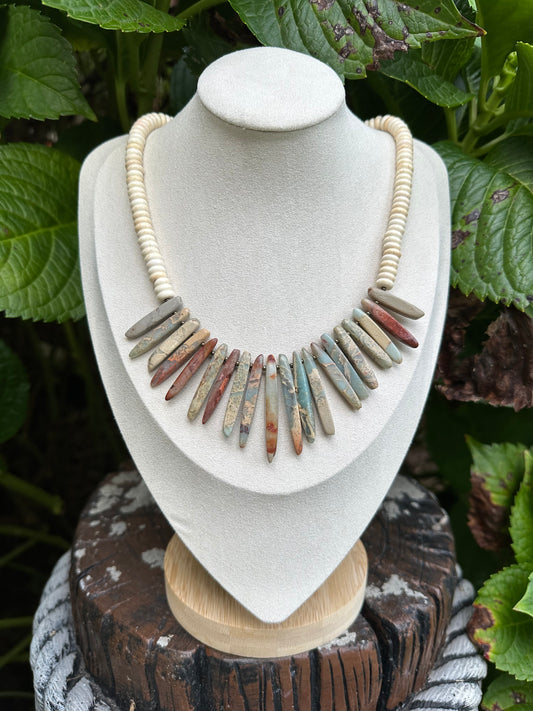 Bull River Tide Beaded Dagger Necklace