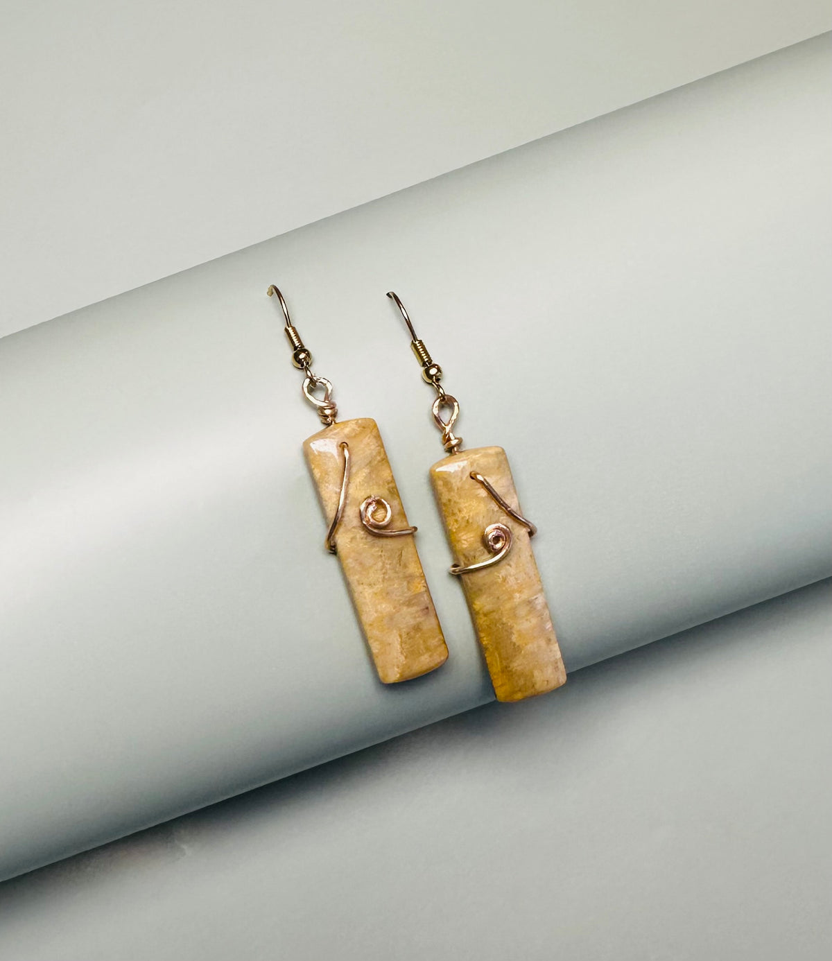 Fossil Coral Earrings