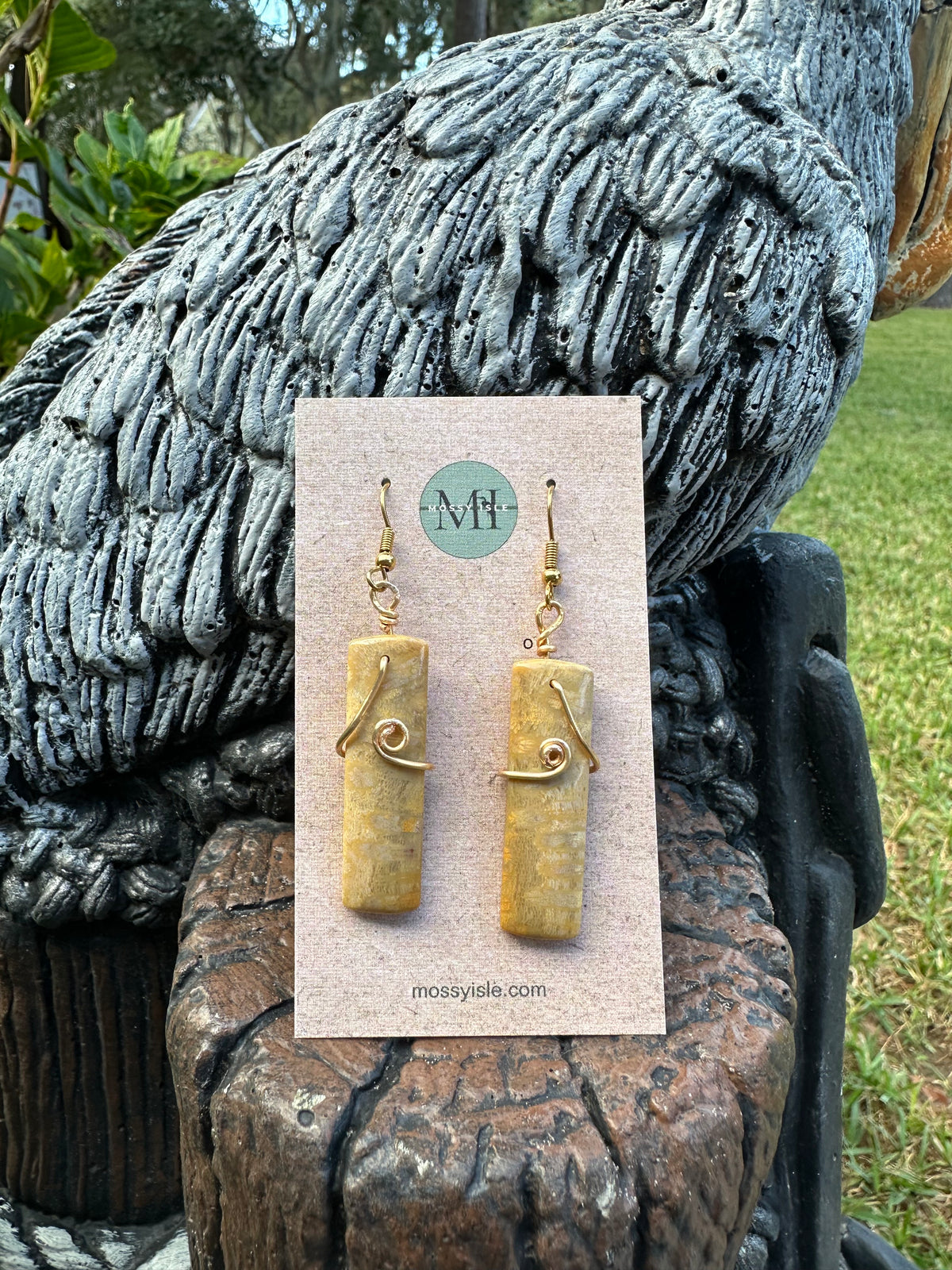 Fossil Coral Earrings