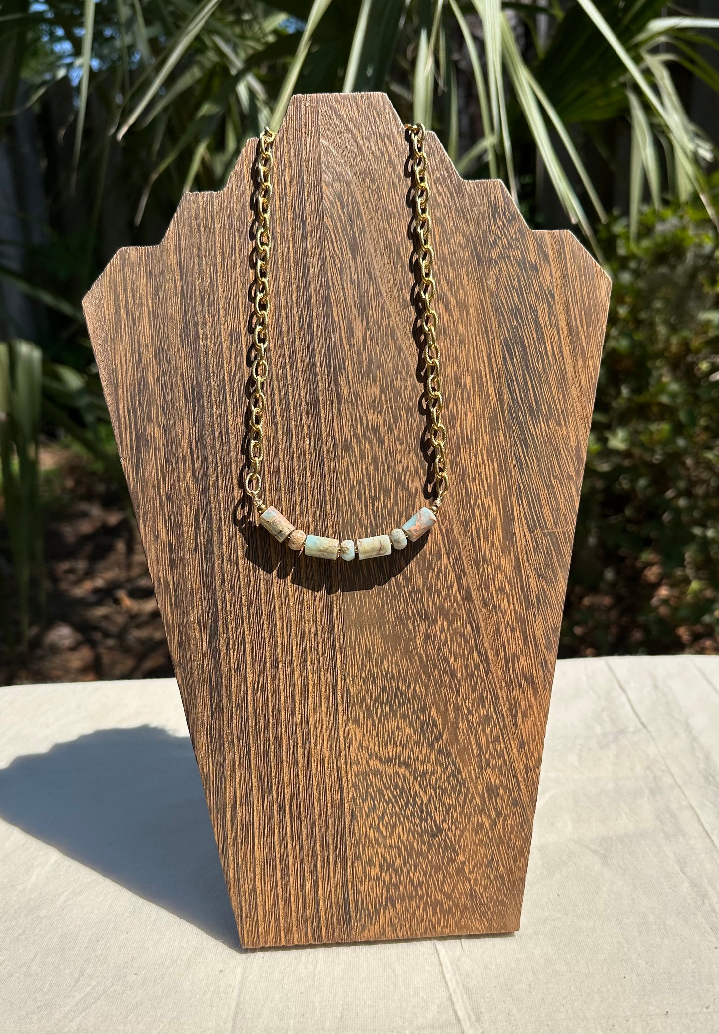 Aqua Terra Isle Bar Necklace