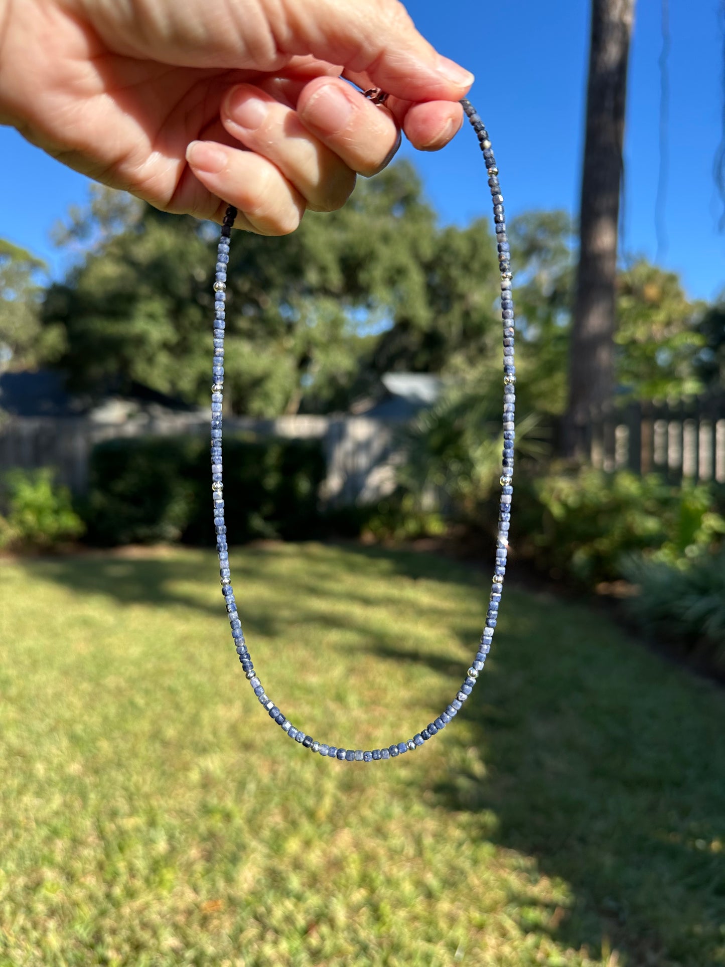 Tide Line — Sapphire Necklace