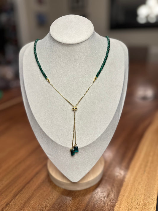 Emerald Drop Necklace