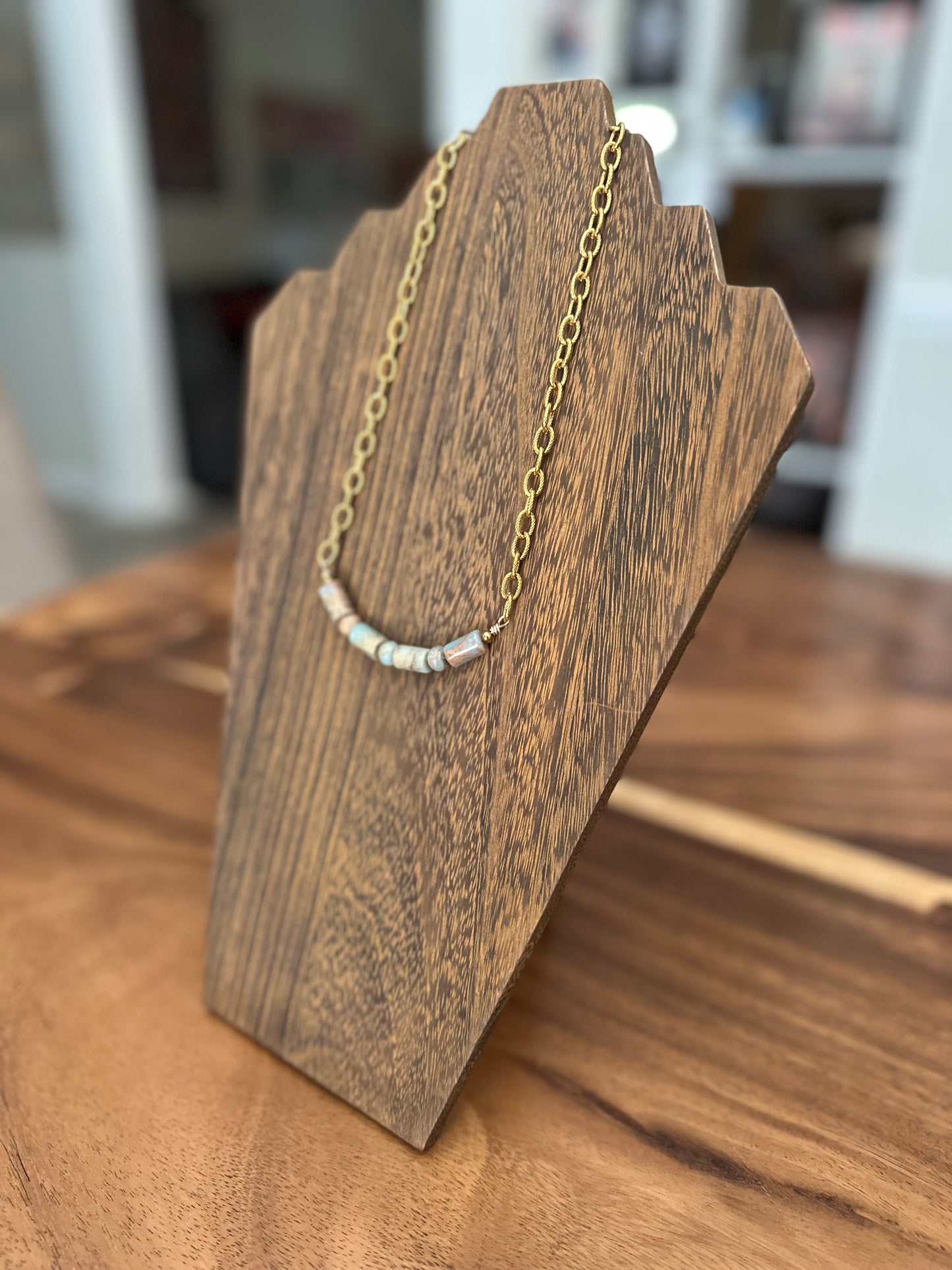 Aqua Terra Isle Bar Necklace