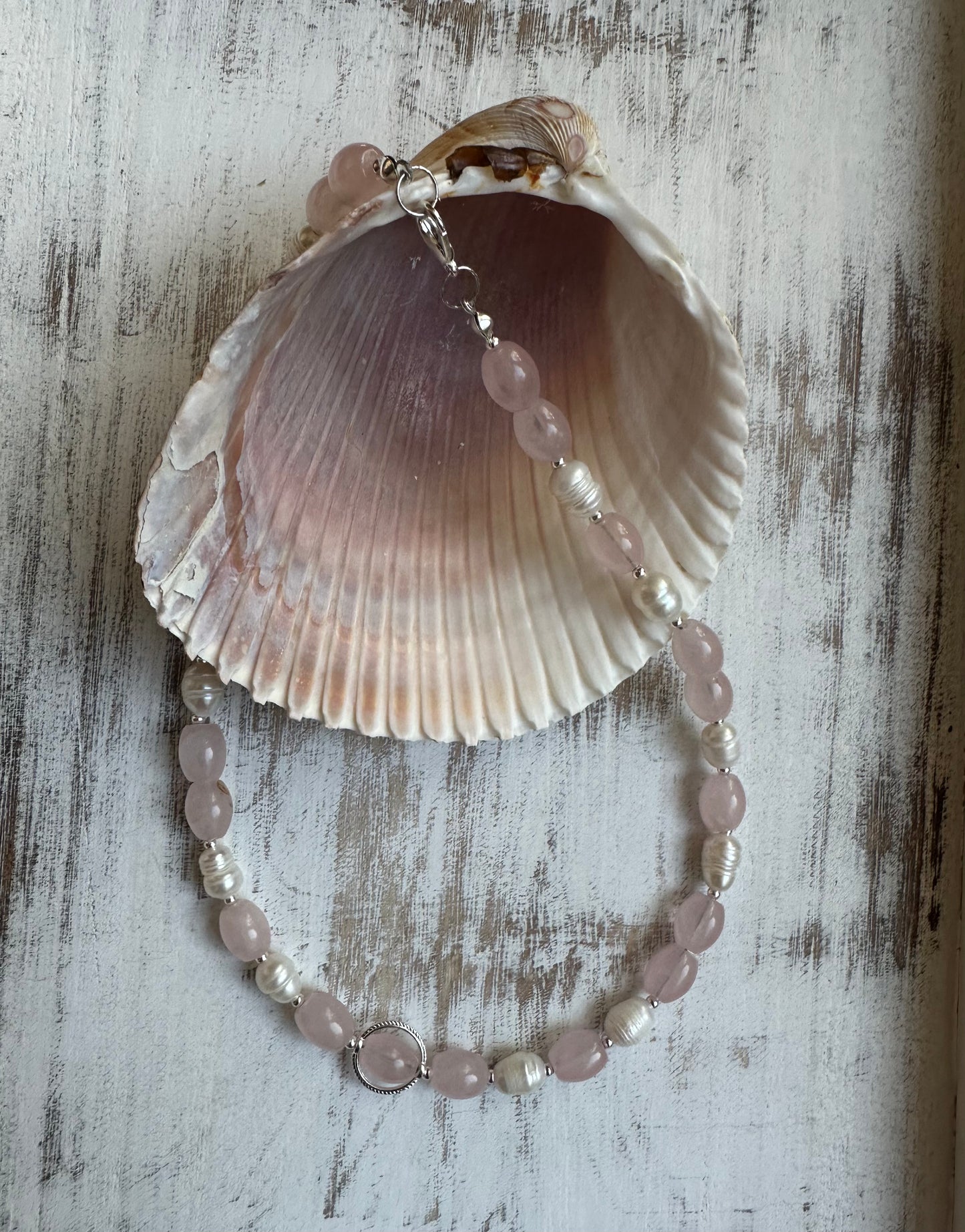 Old Savannah Blush Beaded Choker