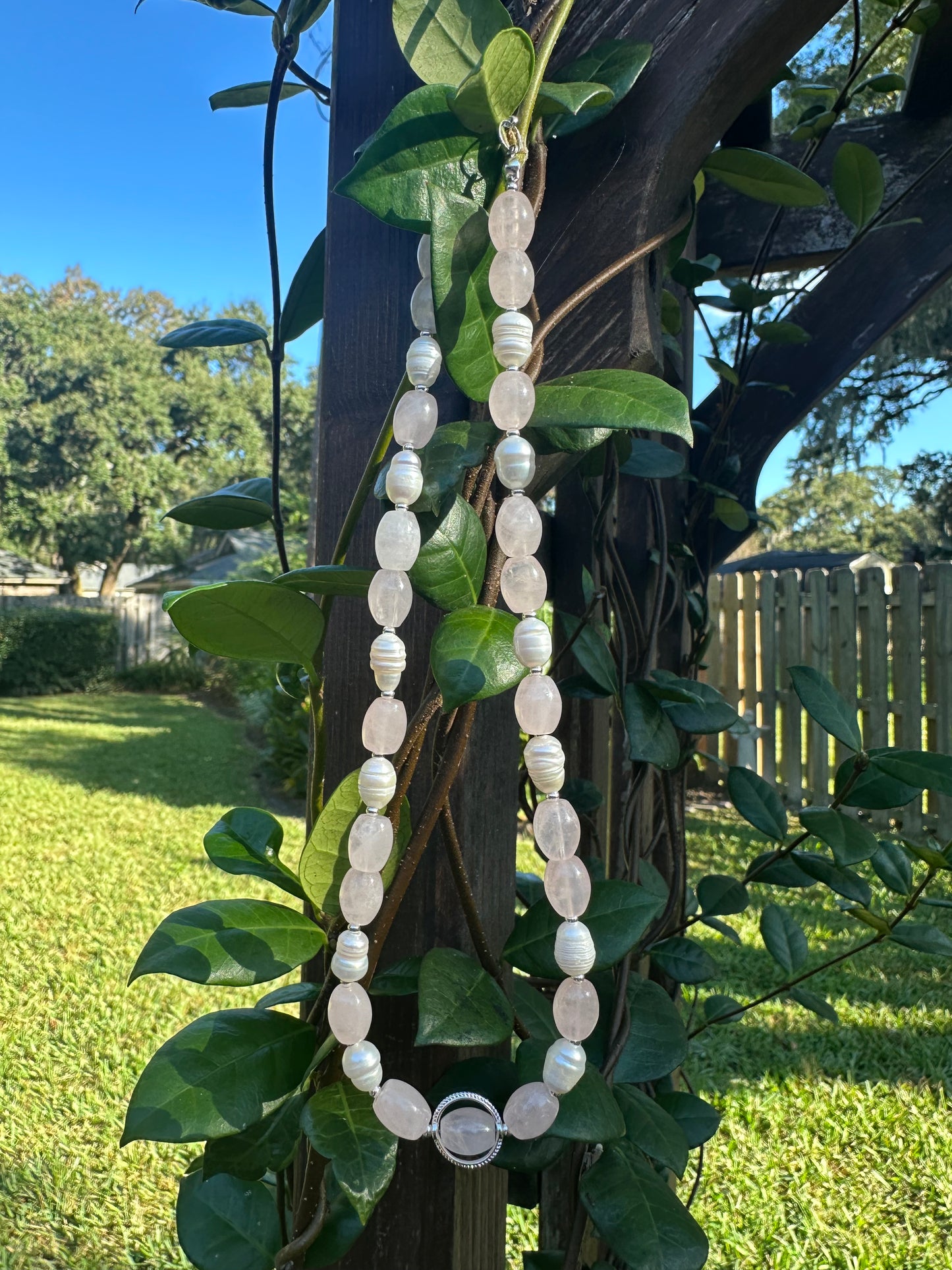 Old Savannah Blush Beaded Choker