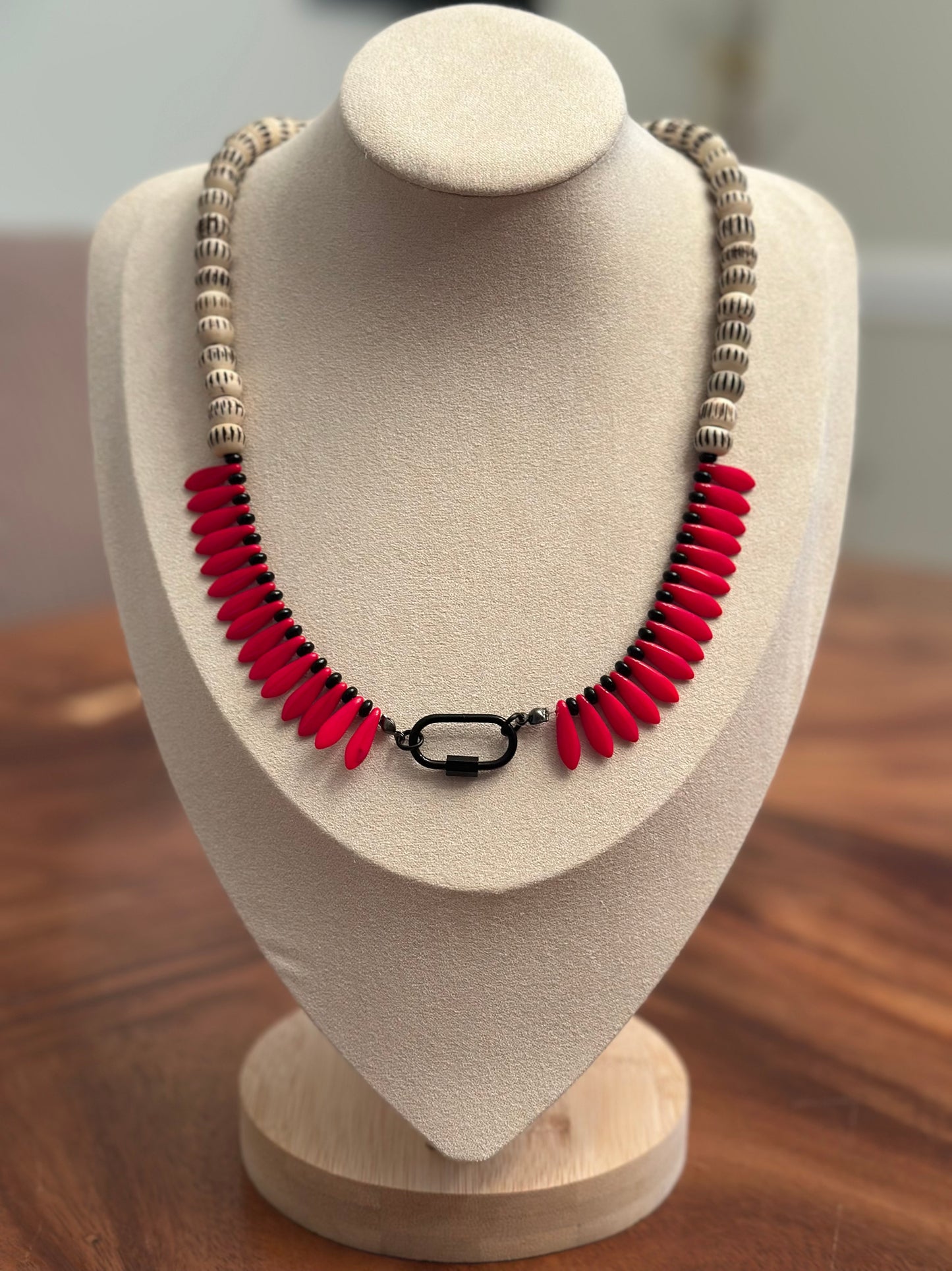 Fall in Athens Beaded Dagger Necklace