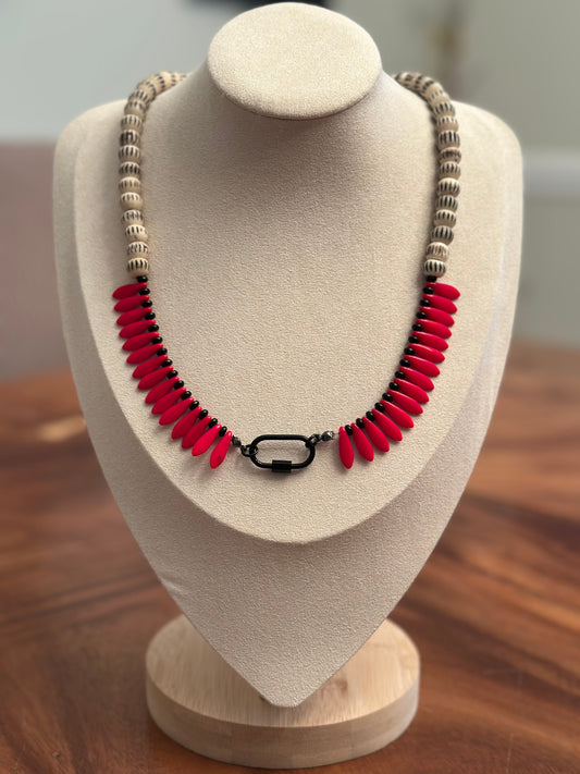 Fall in Athens Beaded Dagger Necklace