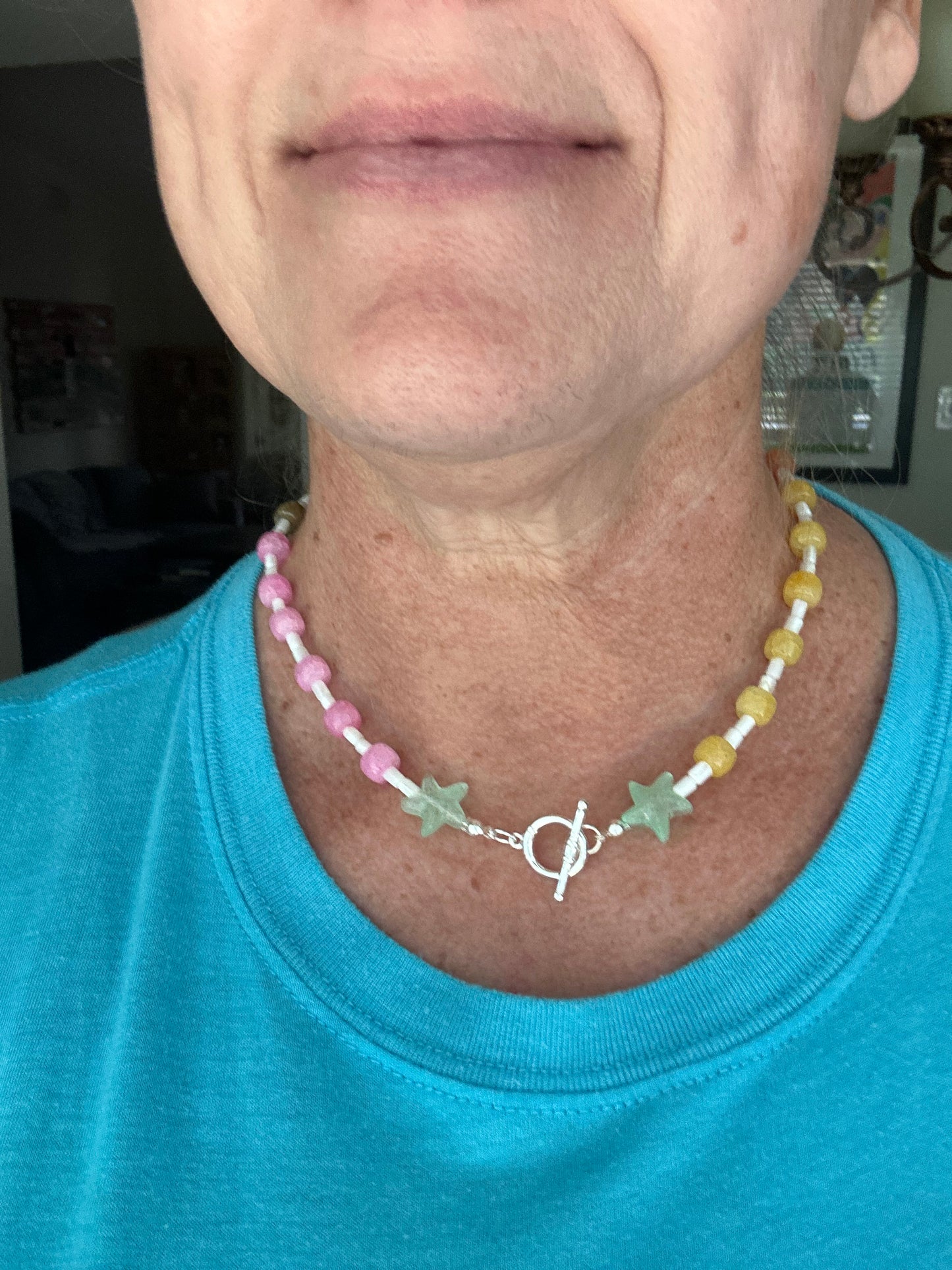 Starfish Shore Beaded Necklace