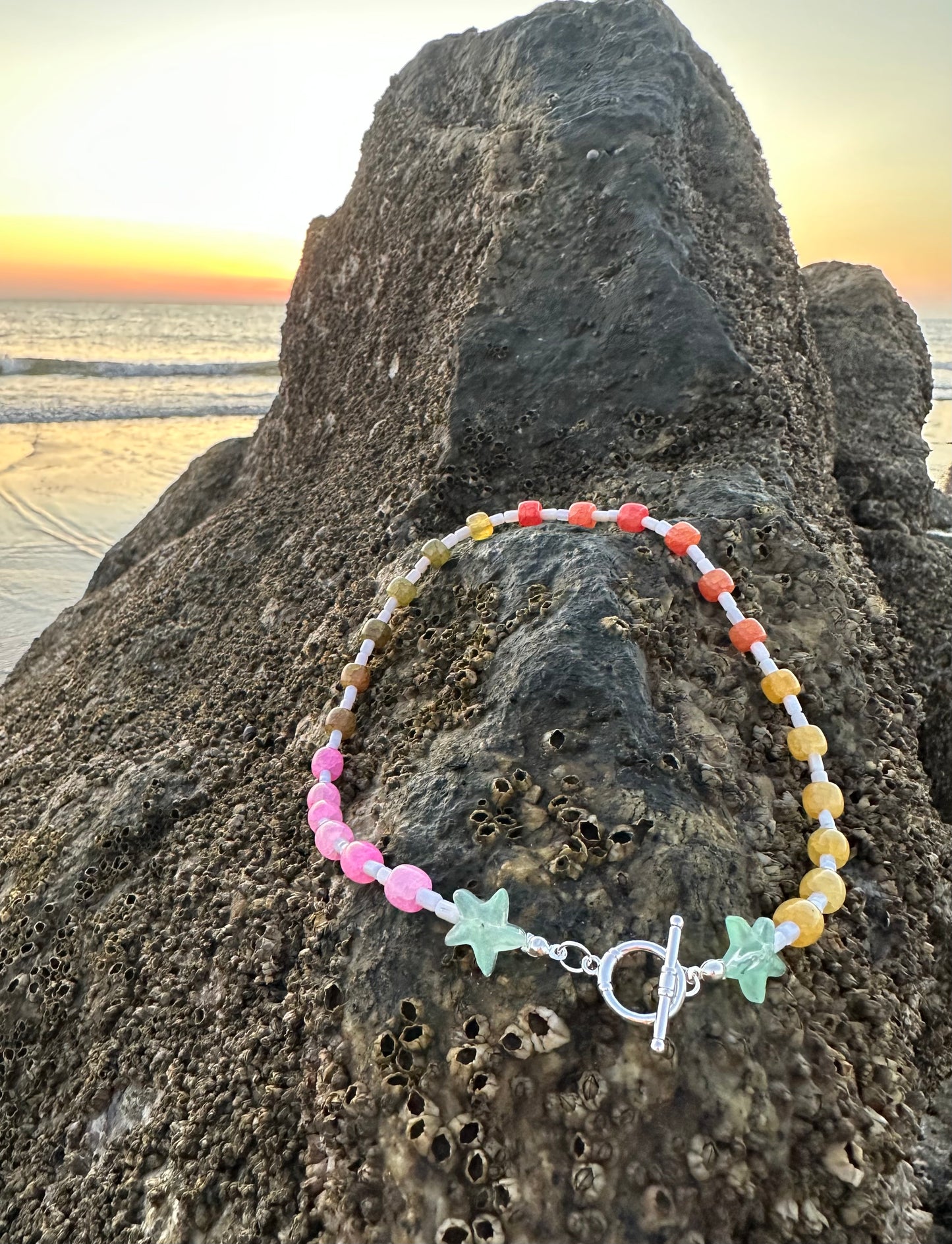 Starfish Shore Beaded Necklace