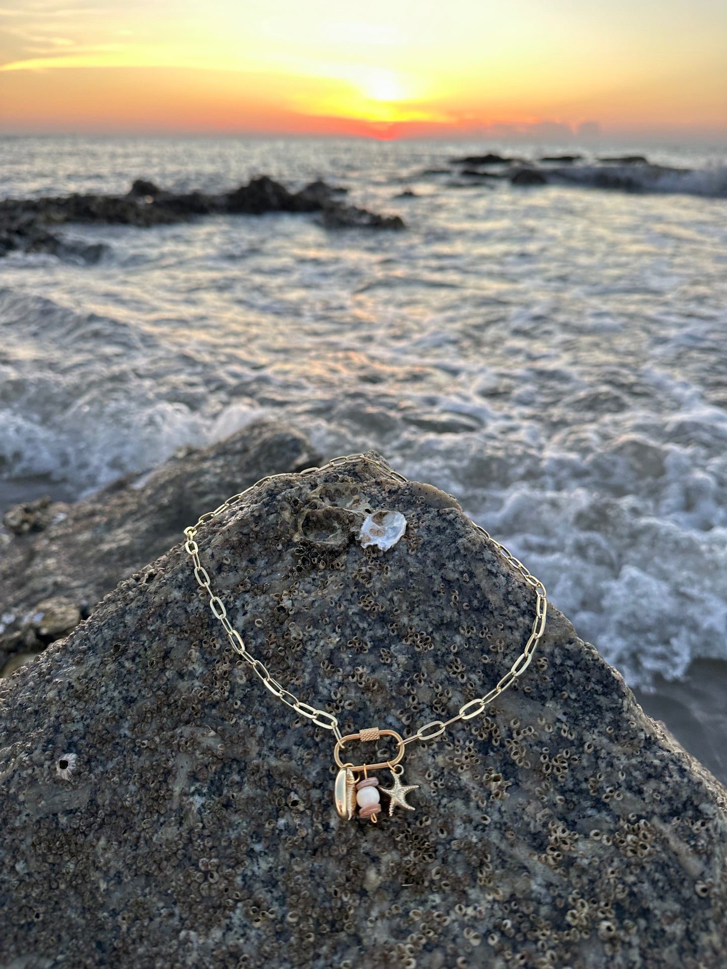 Sea Life Chain Link Necklace