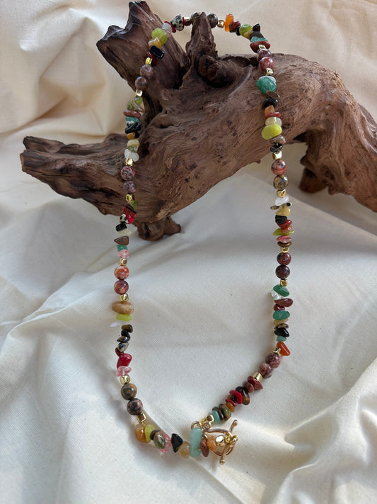 Pebble Beach Beaded Necklace