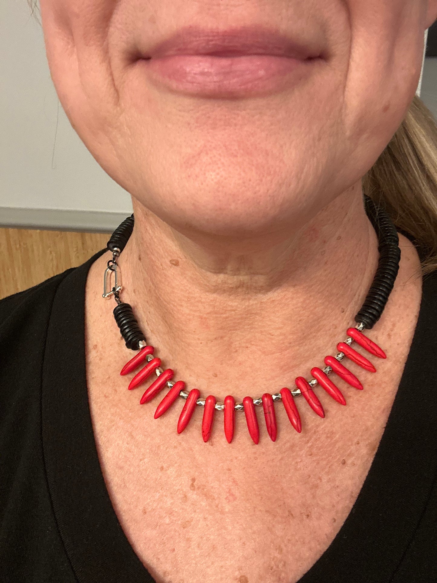 Spike Squad Beaded Dagger Necklace